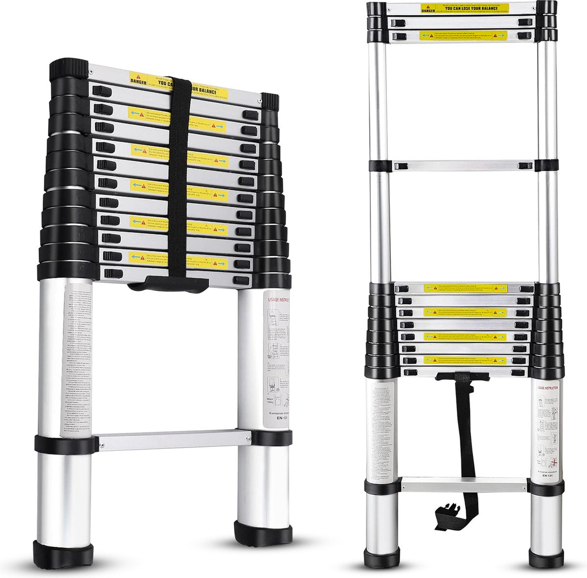 Telescopische Ladder – Telescopische Vouwladder – 2,6m Werkhoogte – Aluminium