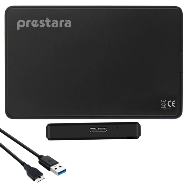 Zwarte 2,5 Inch Harde Schijf Behuizing – Supersnelle Externe Opslag met USB 3.0!