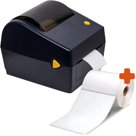 Gleza Verzendlabel Printer – Thermisch – 152 mm/s – 203 DPI – USB – Inclusief 300 Etiketten – Geschikt voor PostNL, DHL & bol.com