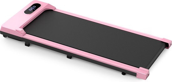 Draagbare loopband - Elektrische loopband - Wandelpad 1-8 km/u,2.5HP - Met afstandsbediening en LCD-scherm - Roze